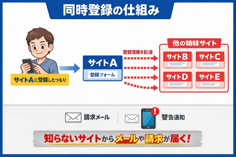 同時登録の仕組み図解